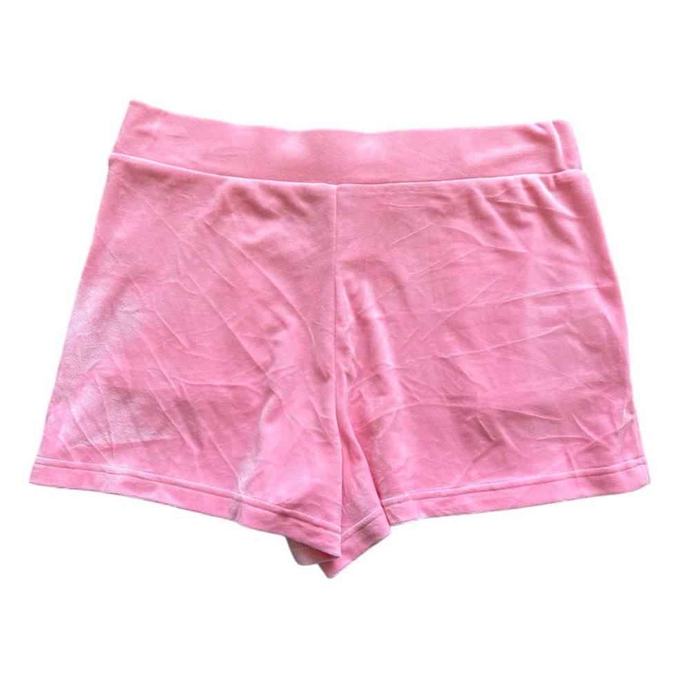 NWT Juicy Couture Large Velour Pink Shorts With Pockets - Picture 4 of 7